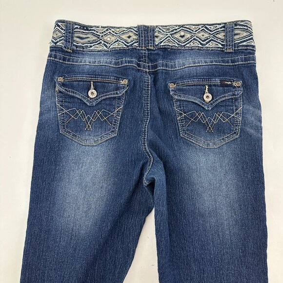 Angels Bootcut Women's size 12 Dark Wash Blue Denim Jeans - Picture 4 of 4